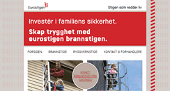 Desktop Screenshot of eurostigen.no
